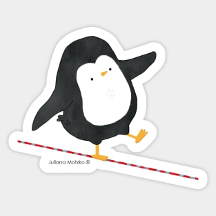 Finding Balance Penguin Sticker